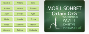 Şehir Sohbet Odaları